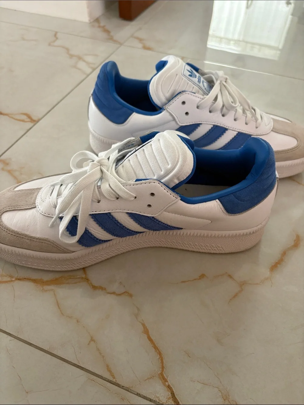 adidas samba White, Blue & Tan SAMBA Sneakers
